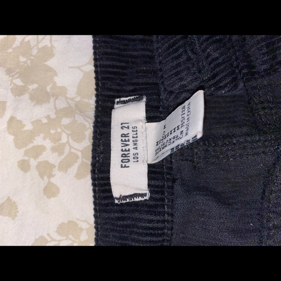 Forever 21 Corduroy Black Jean Skirt - Picture 2 of 3